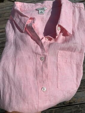 L.L. Bean Linen Button-Down Shirt